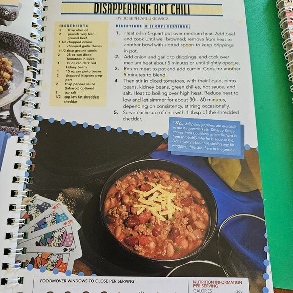 Richard Simmons food movers and cookin on Broadway binder cookbooks - Picture 5 of 5